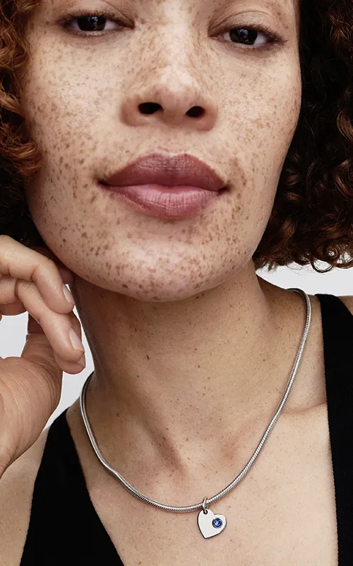 Engravable heart sterling silver dangle with princ