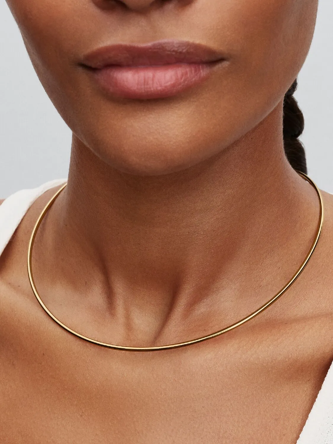 14k gold-plated choker
