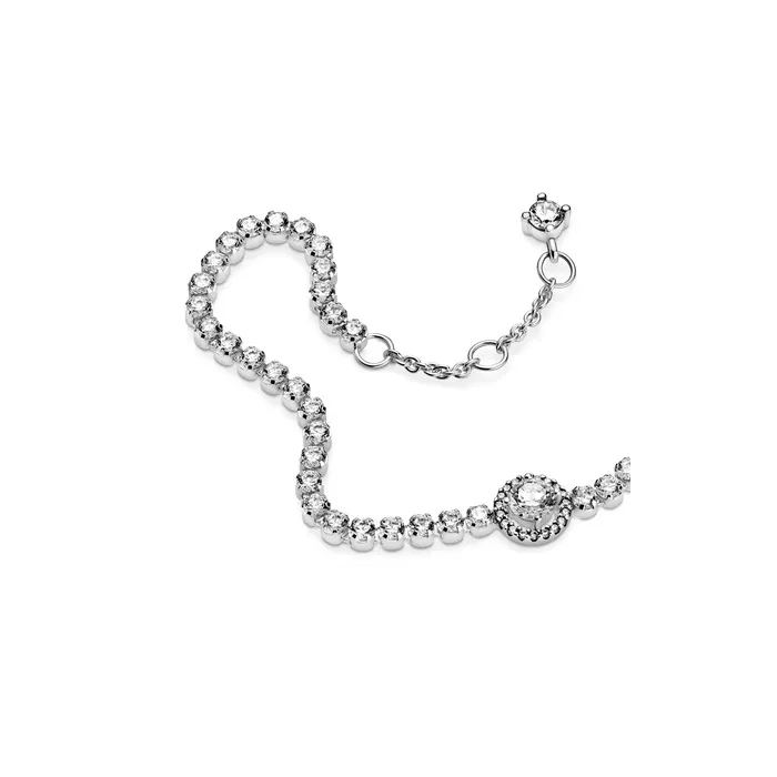 Sterling silver bracelet with clear cubic zirconia/ 599416C01-20