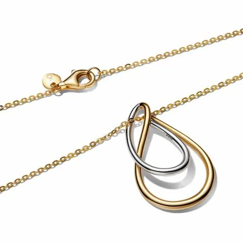 Sterling silver and 14k gold-plated pedant necklace/ 364668C00-50