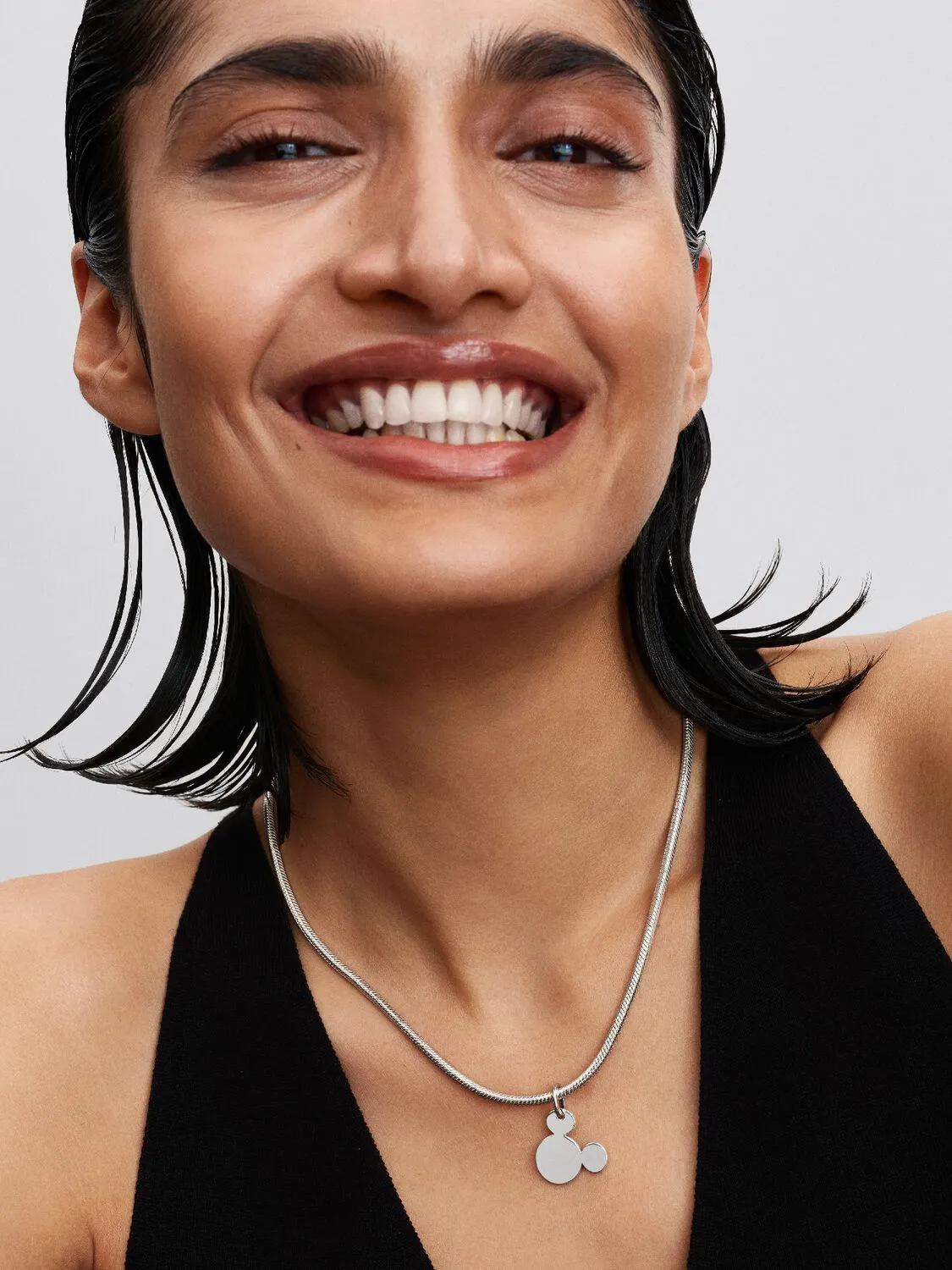 Disney engravable Mickey Mouse sterling silver dangle / 793994C00