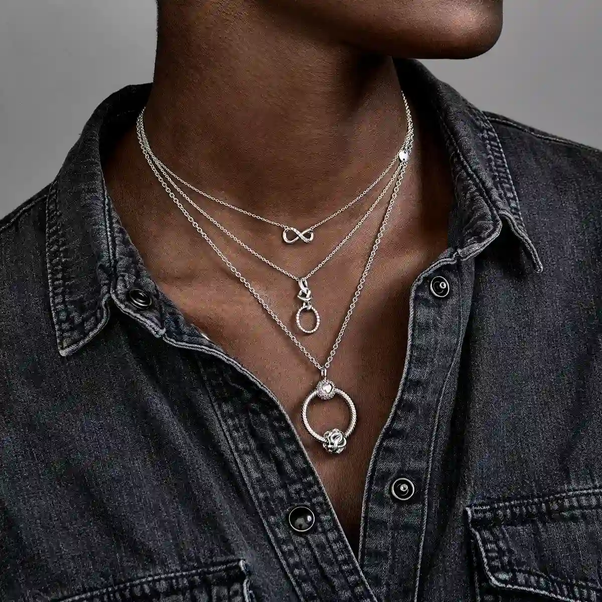 Moments Sterling Silver Necklace / 590200-60
