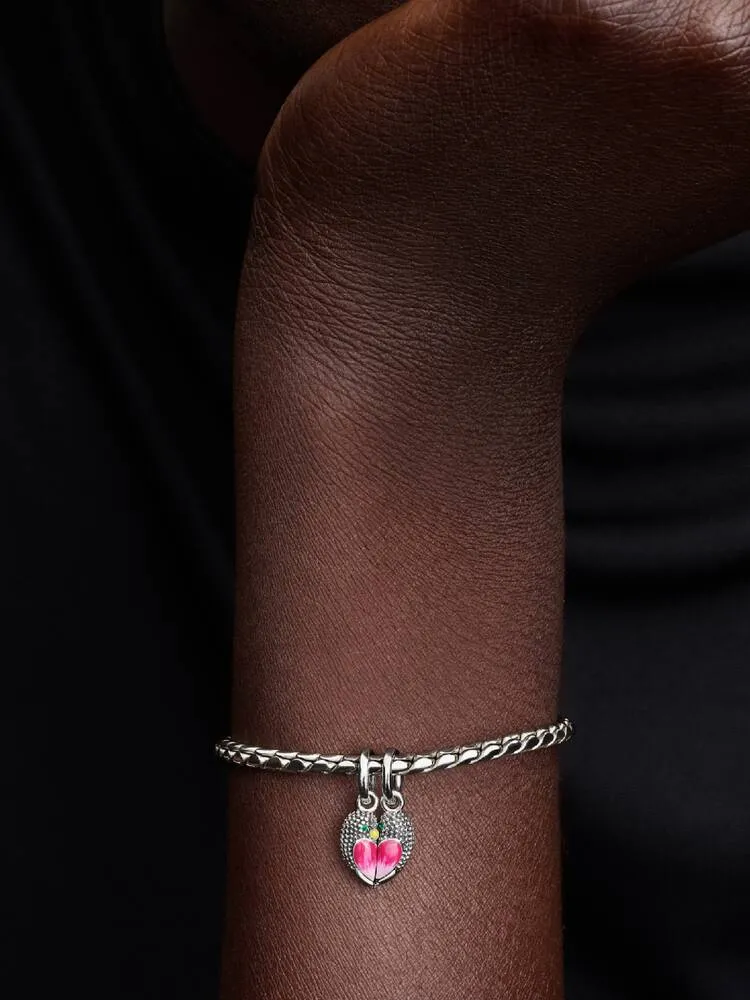 Magnetic love birds sterling silver splittable dan