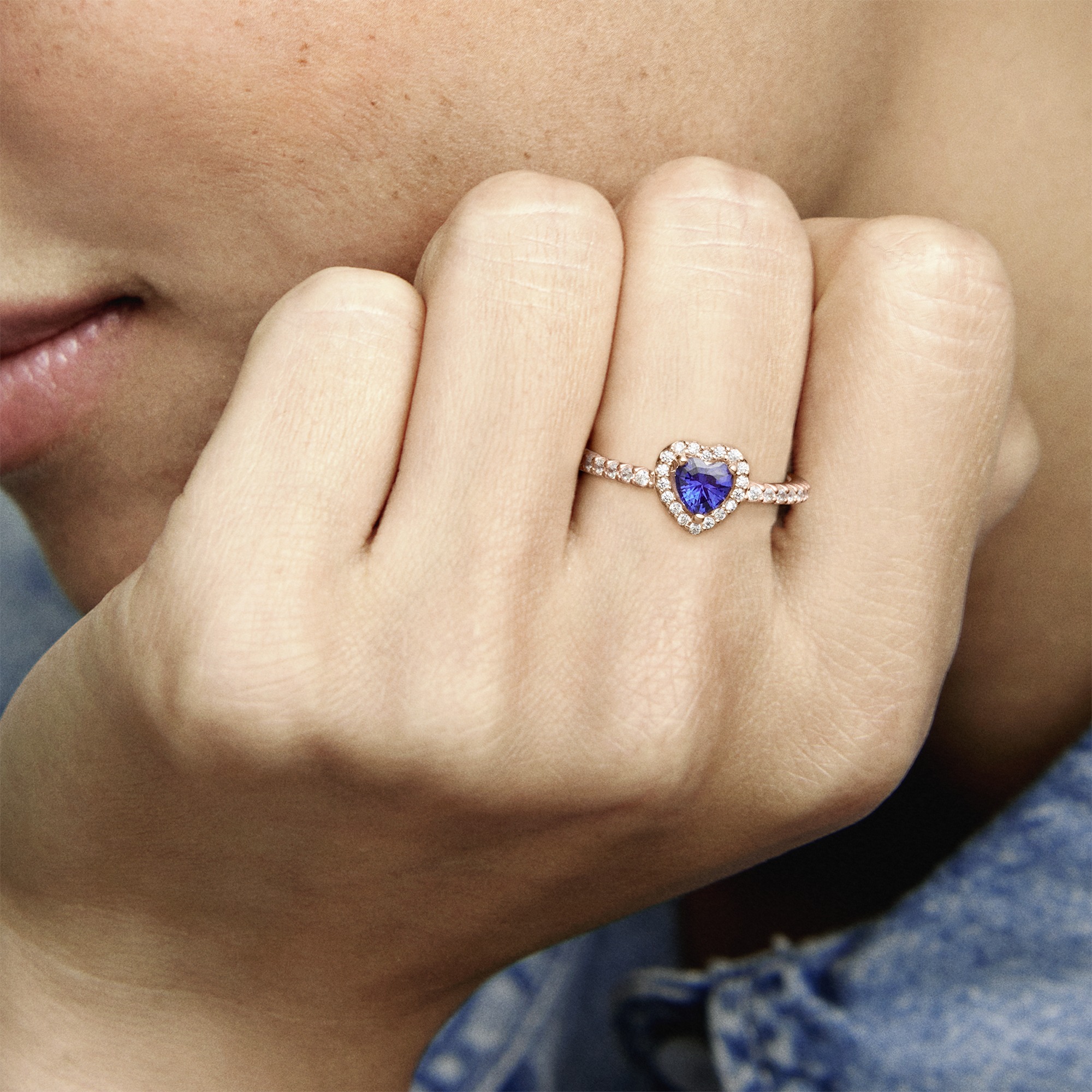 Moments Rose gold plated Ring / 188421C01-52