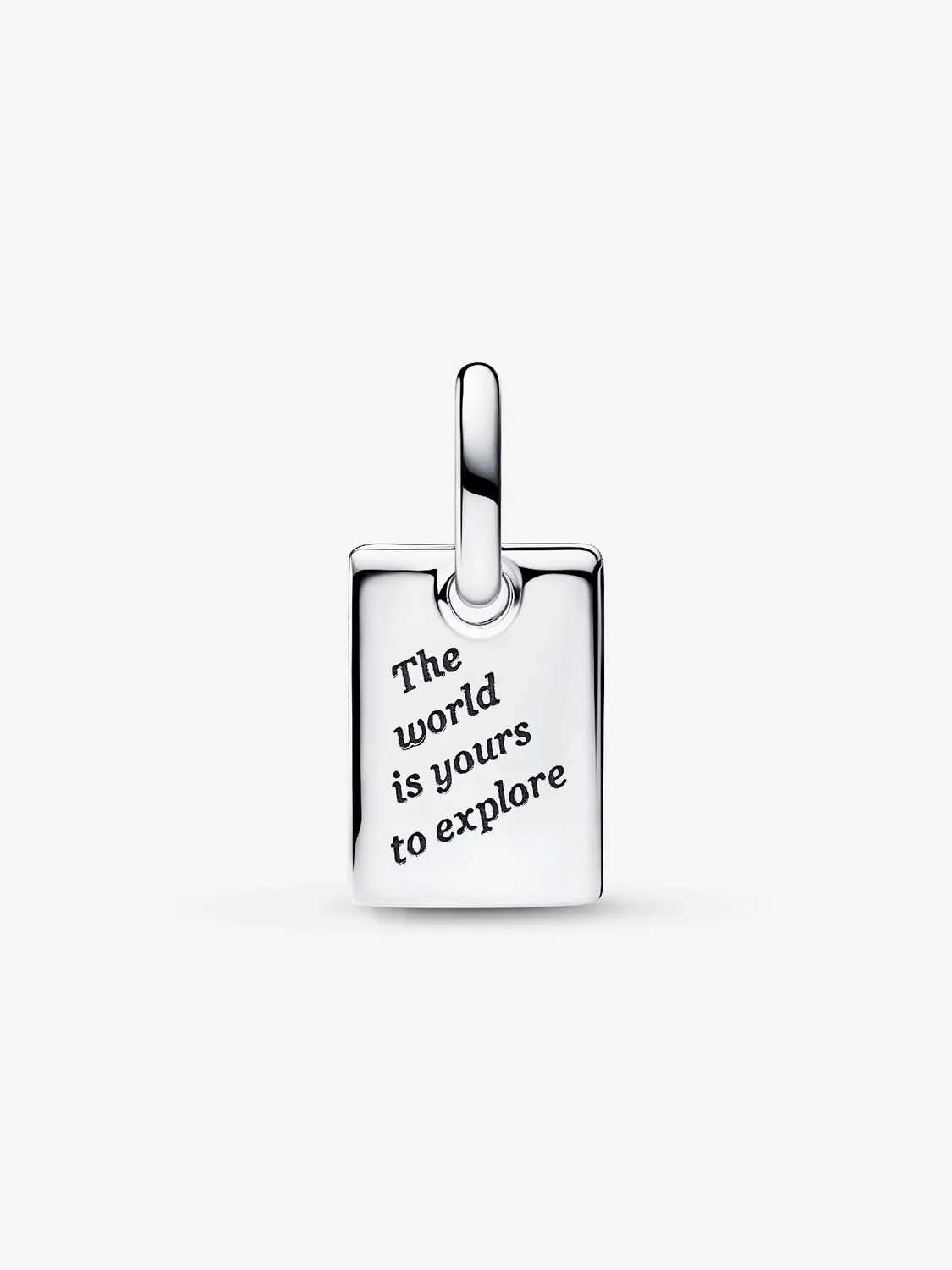 Travel sterling silver dangle with white and blue 