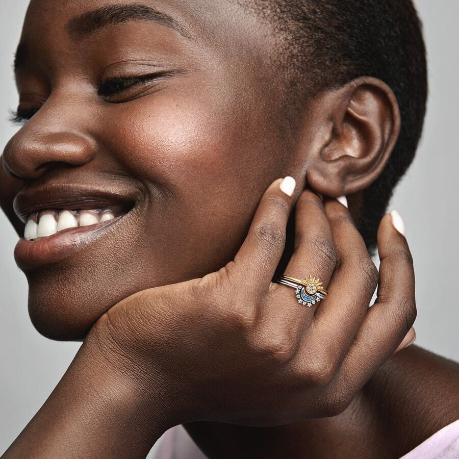 Moments 14K Gold Plated Ring / 162674C01-60