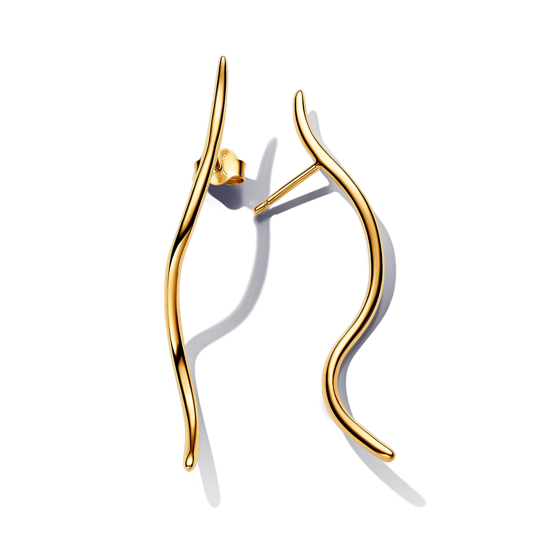 14k Gold-plated stud earrings