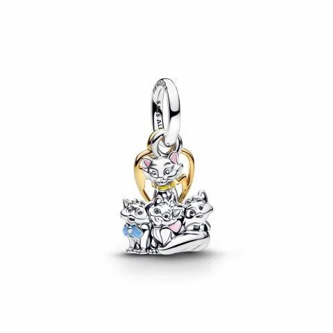 Disney Aristocats sterling silver and 14k gold-pla
