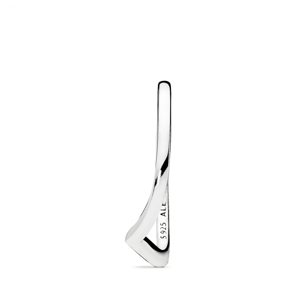 Wishbone silver ring/ 196314-52