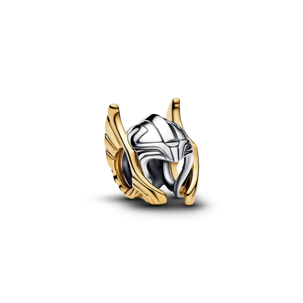 Marvel Thor helmet sterling silver and 14k gold-pl
