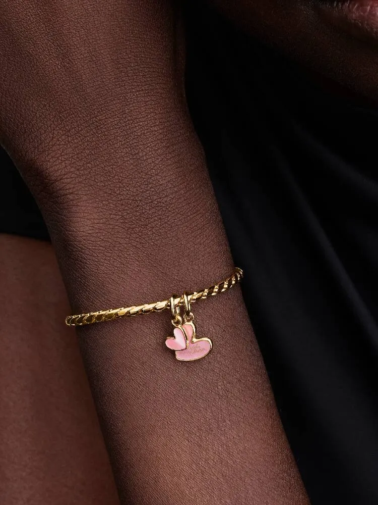 Mother and daughter 14k gold-plated splittable dan