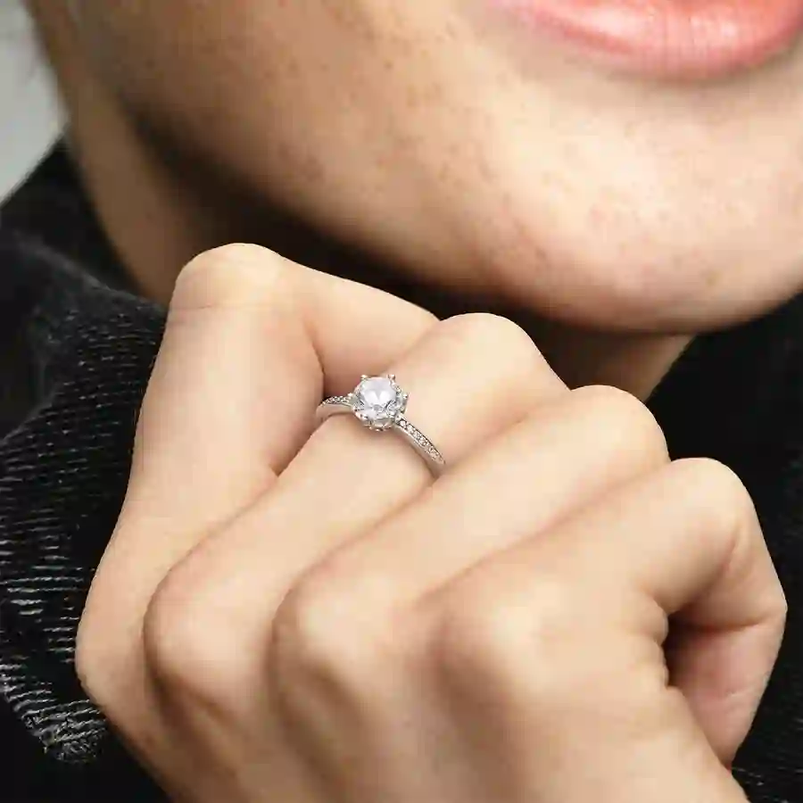 Moments Sterling Silver Ring / 198289CZ-52