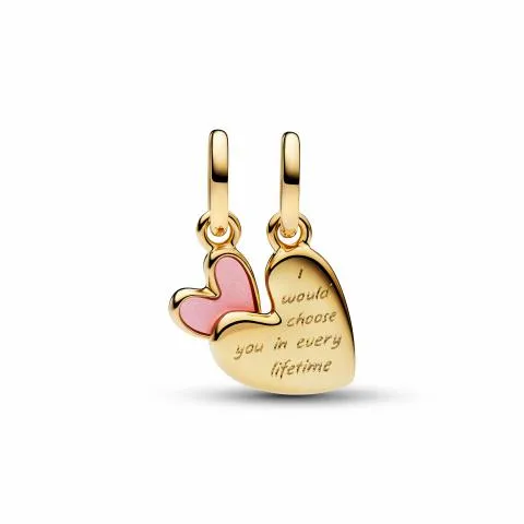 Mother and daughter 14k gold-plated splittable dan