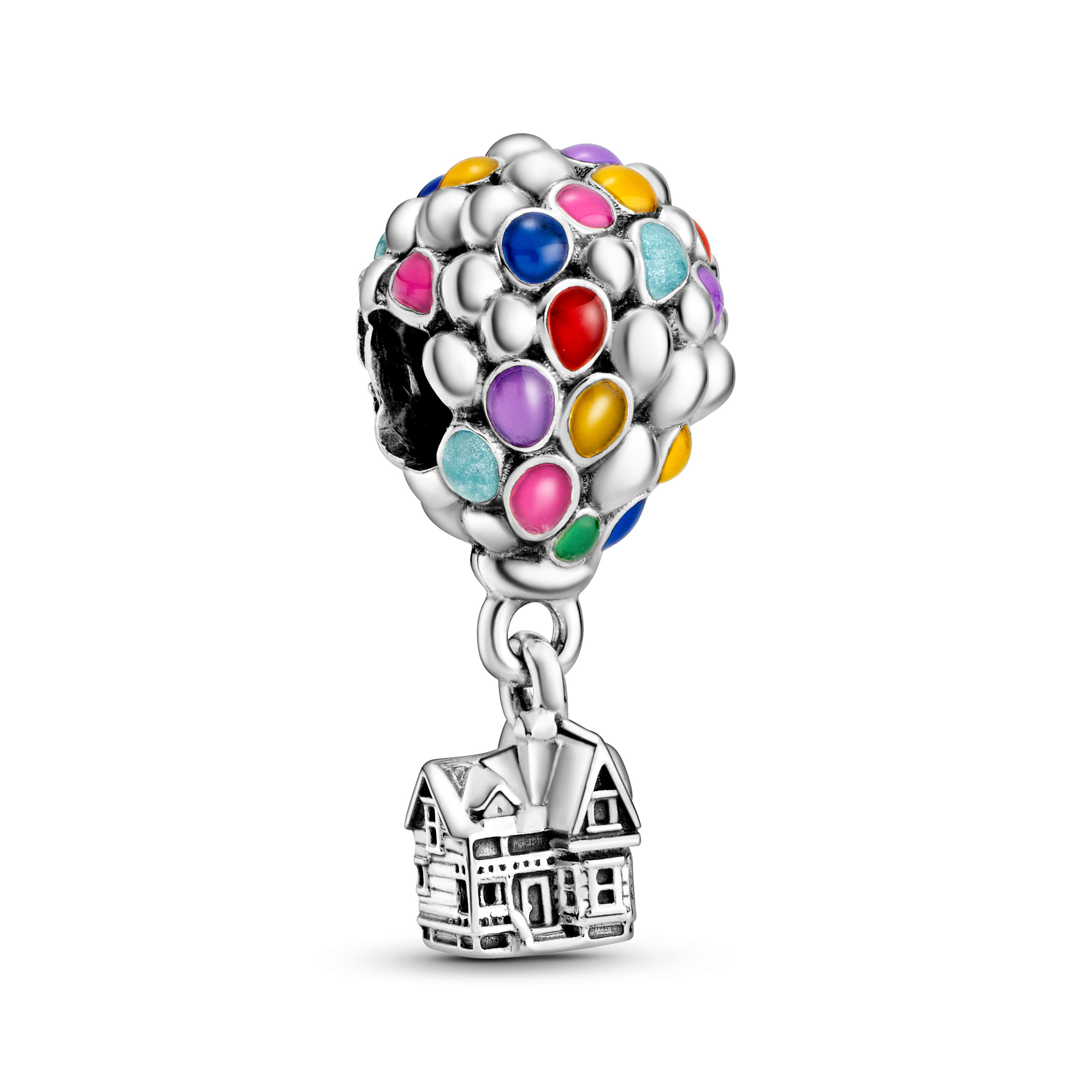 Disney Up balloon sterling silver charm with blue,