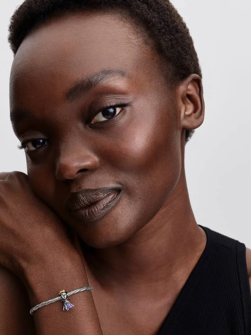 Disney Evil Queen sterling silver and 14k gold-plated charm with salsa red crystal, black, red and purple enamel/ 764380C01