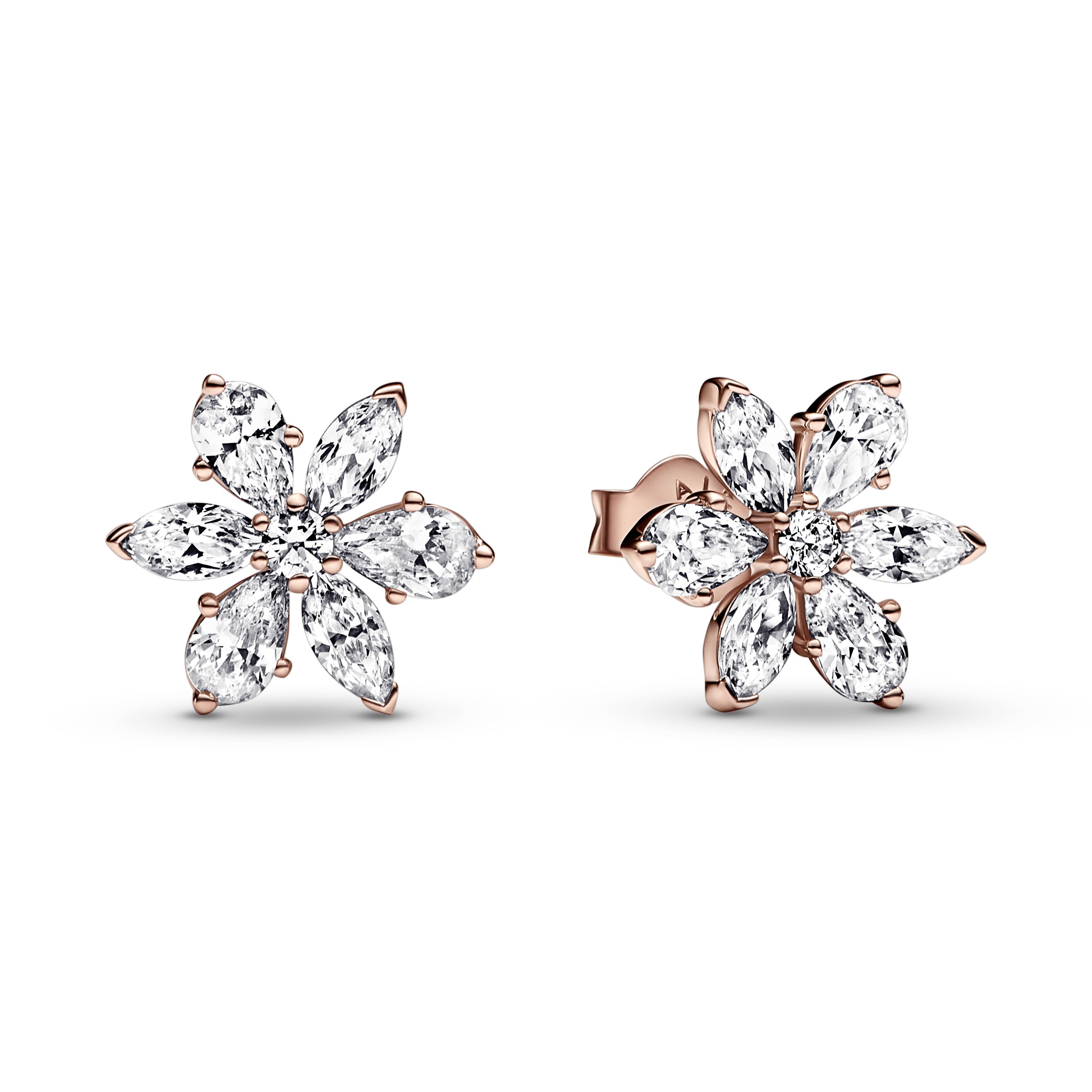 Herbarium cluster 14k rose-gold plated unique meta
