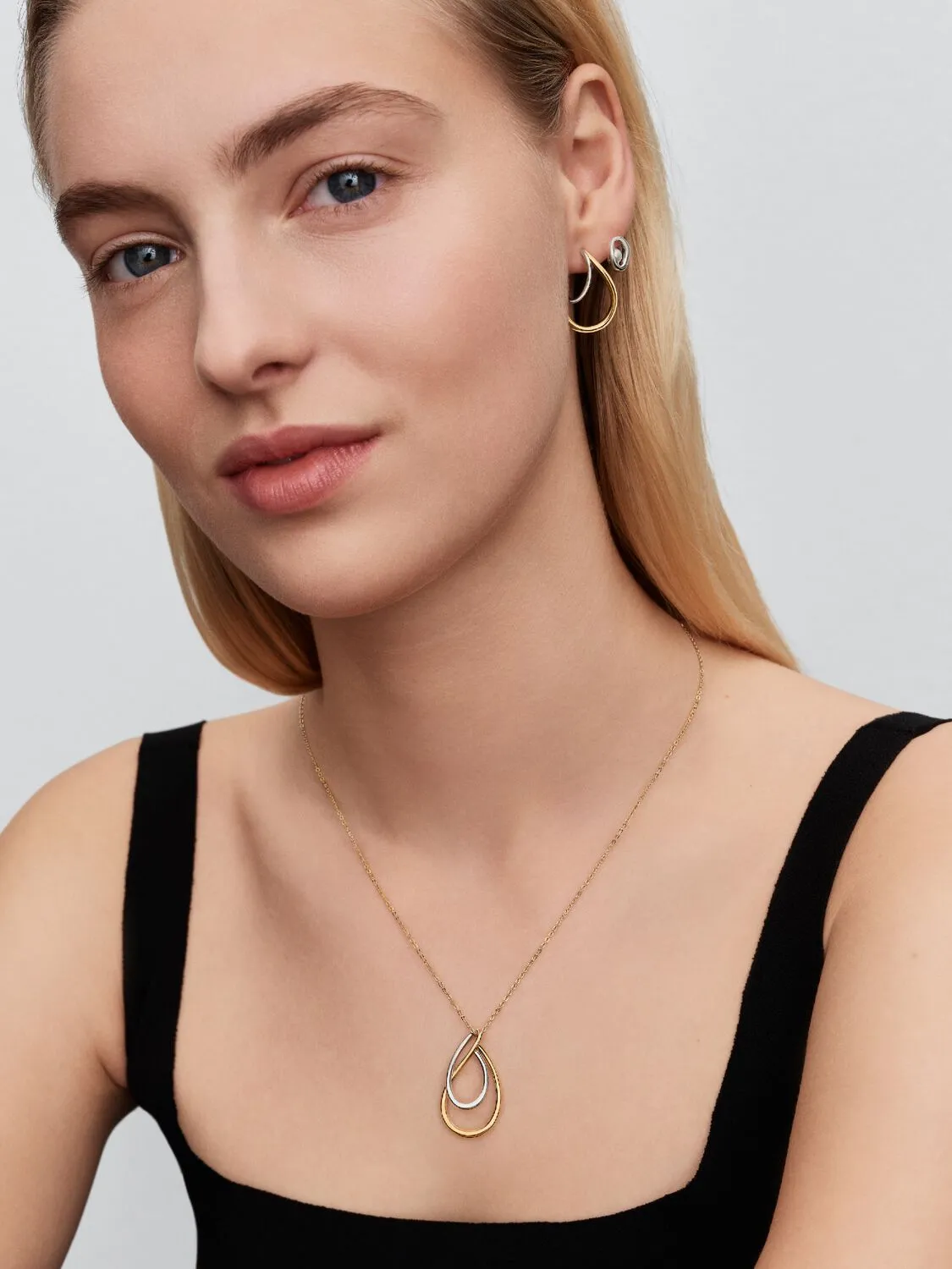 Sterling silver and 14k gold-plated pedant necklace/ 364668C00-50