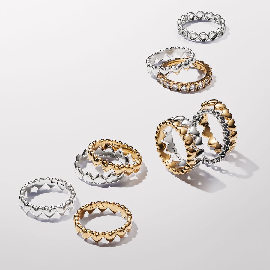 Moments Gold Plated Ring / 163427C00-56