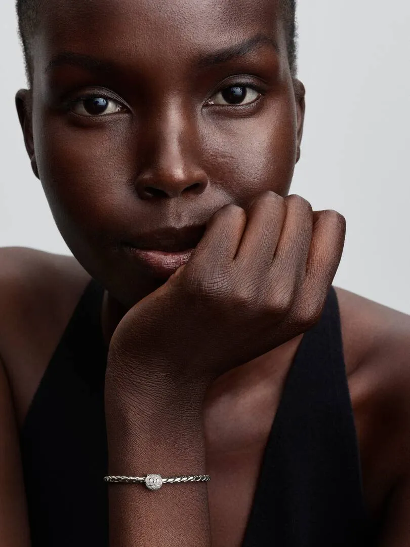 Textured owl sterling silver mini charm/ 794525C00