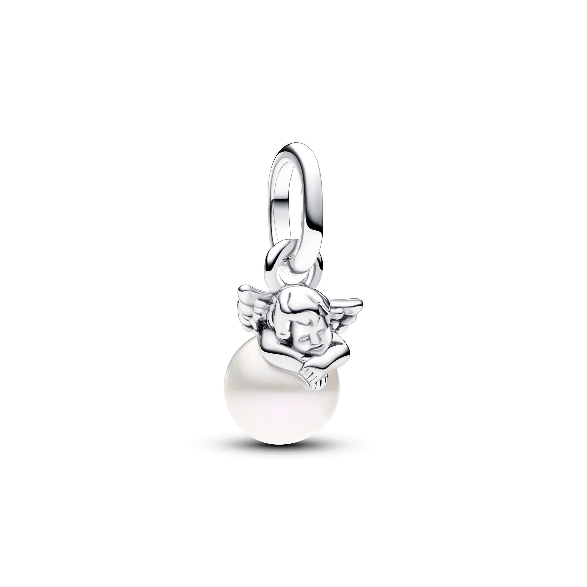 Cupid angel sterling silver mini dangle with treat