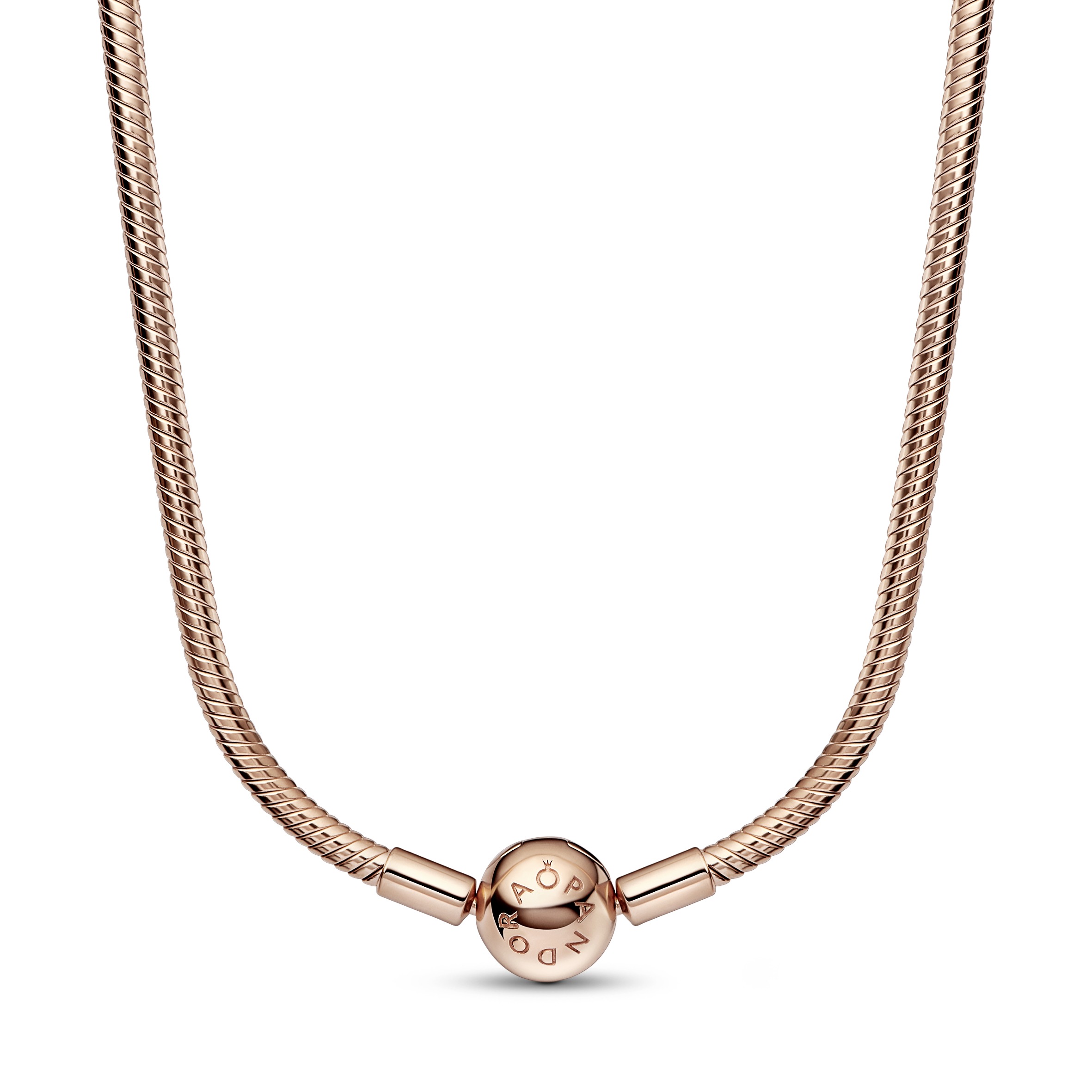 Rose Gold plated metal blend Necklace / 382234C00-45