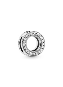 Sterling silver clip with clear cubic zirconia/ 798600C01