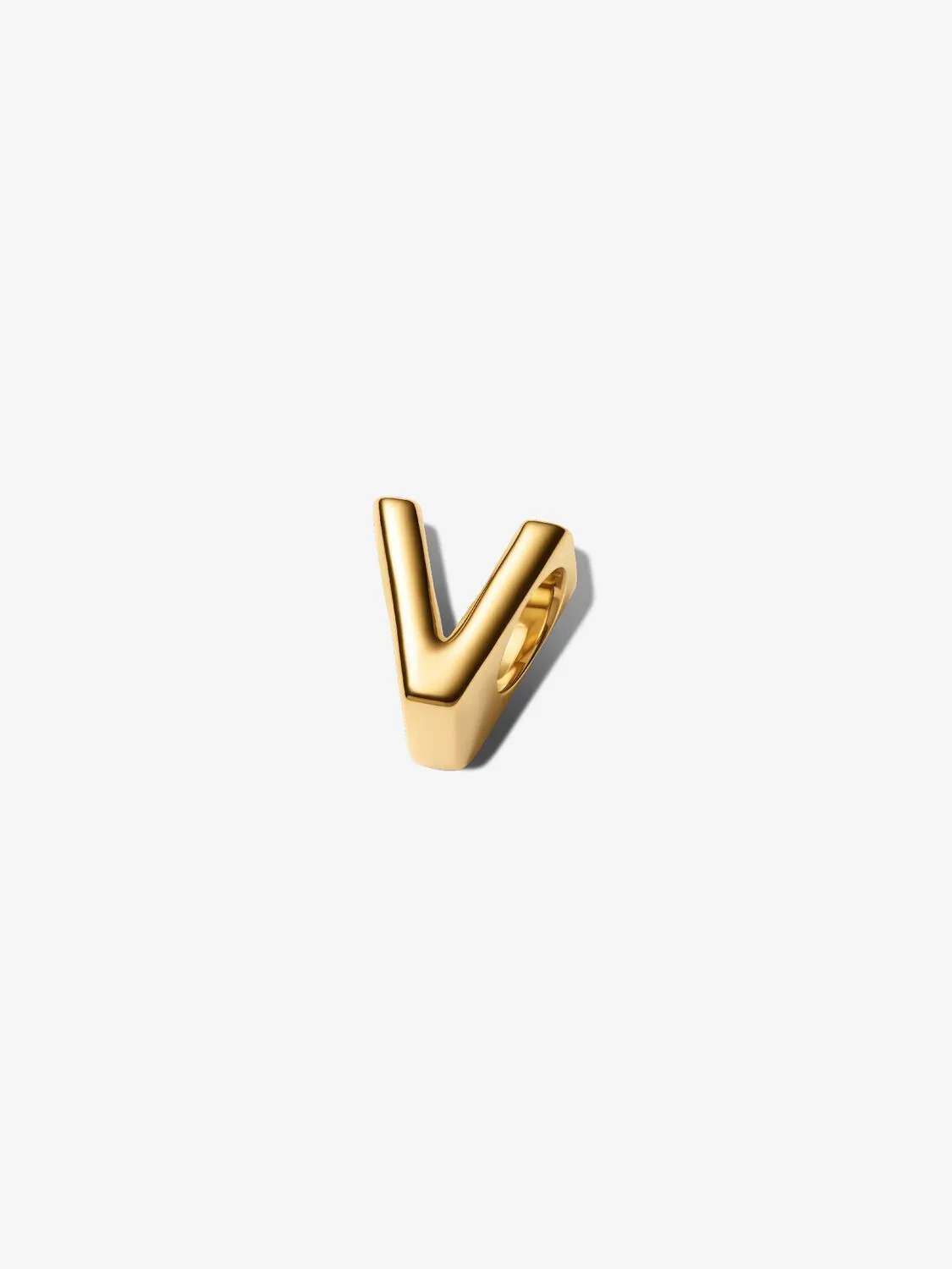 Letter V 14k gold-plated charm/ 763968C00