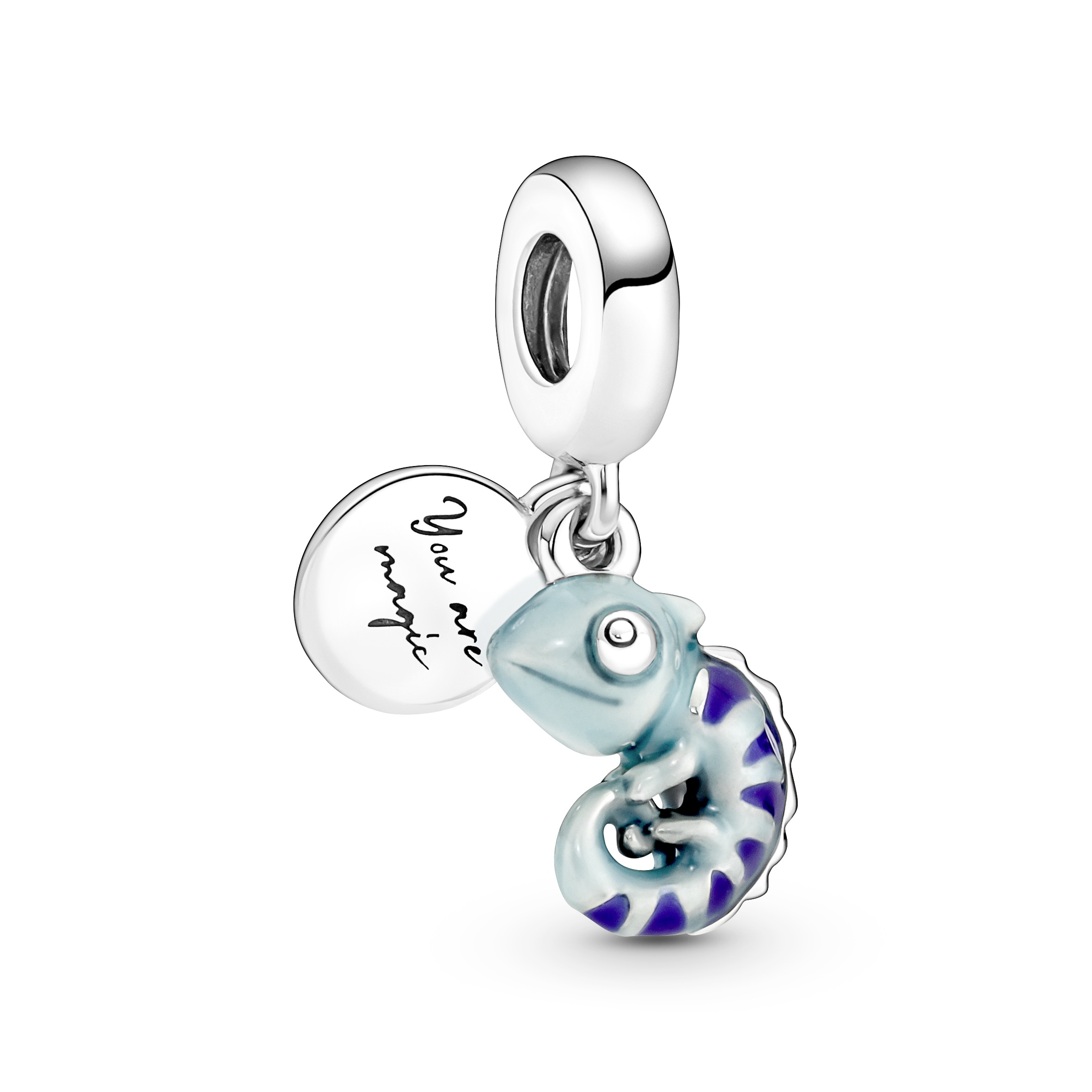 Chameleon sterling silver dangle with color changi