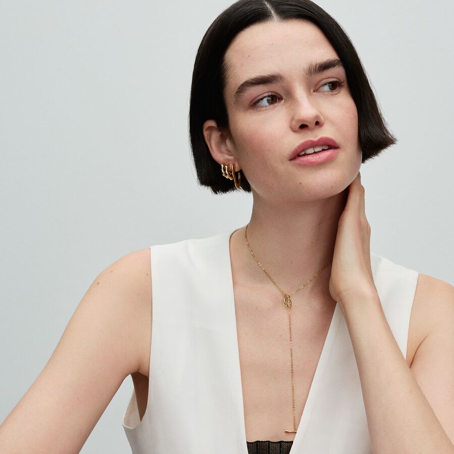 14k Gold-plated hoop earrings