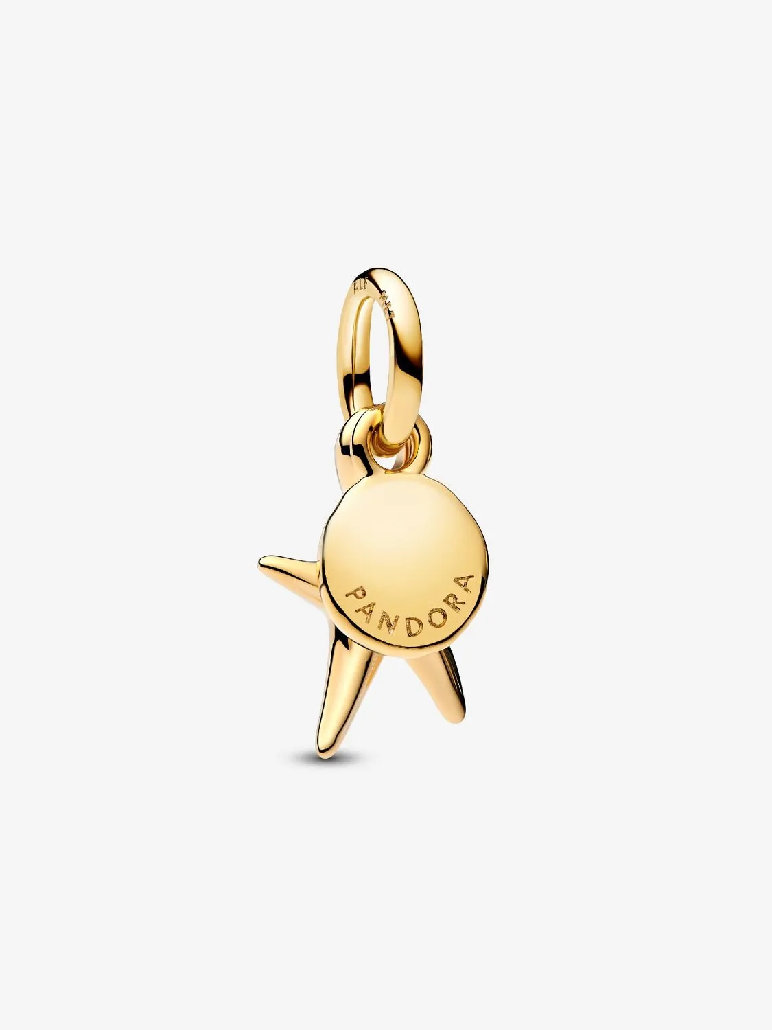 Starfish 14k gold-plated double dangle with clear cubic zirconia/ 763892C01