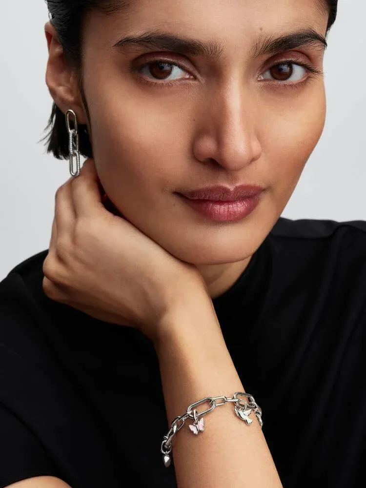 Dove sterling silver mini dangle with white lab-created opal / 794566C01