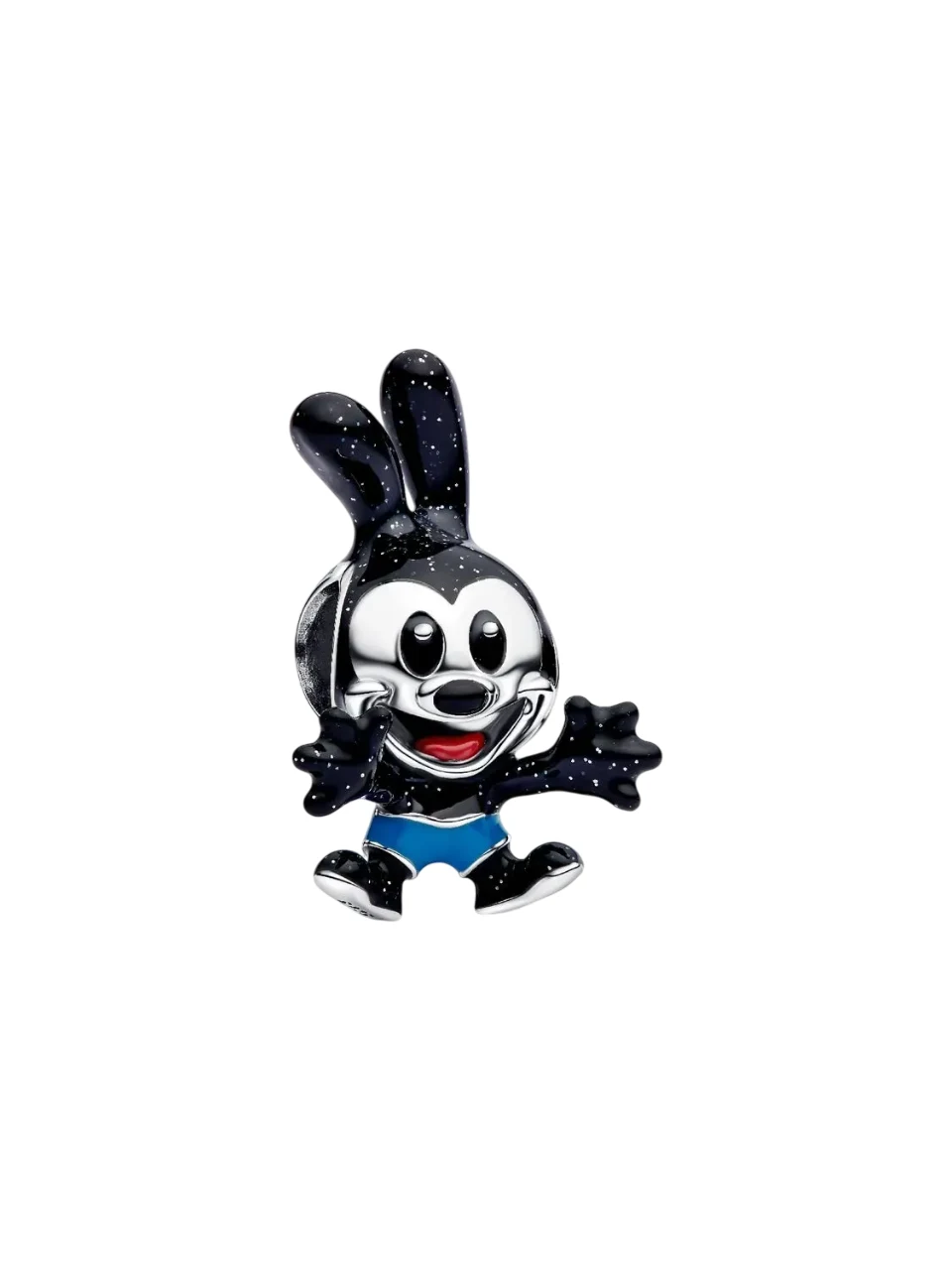 Disney Oswald sterling silver charm with red, blue