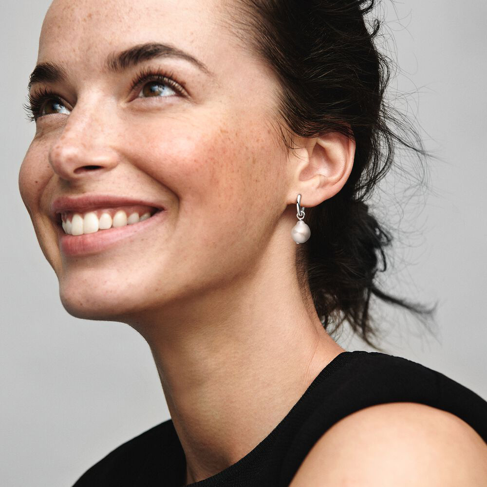 Treated Freshwater Cultured Baroque Pearl Pendant Set