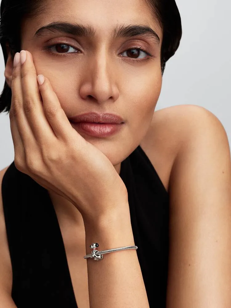 Disney Patch sterling sillver charm with red, pink and black enamel / 794469C01