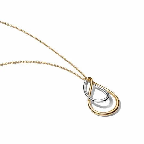 Sterling silver and 14k gold-plated pedant necklac