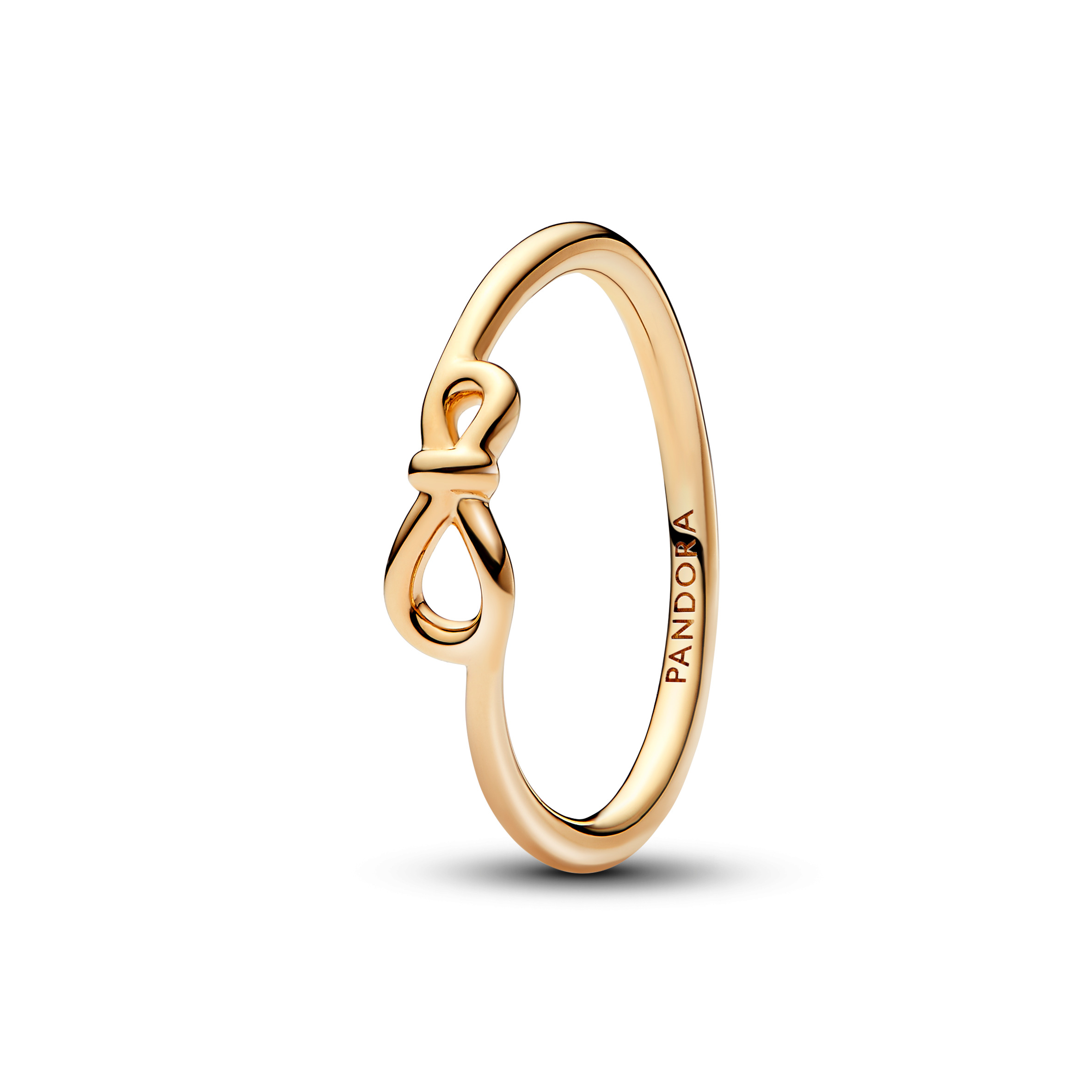 Infinity 14k gold-plated ring