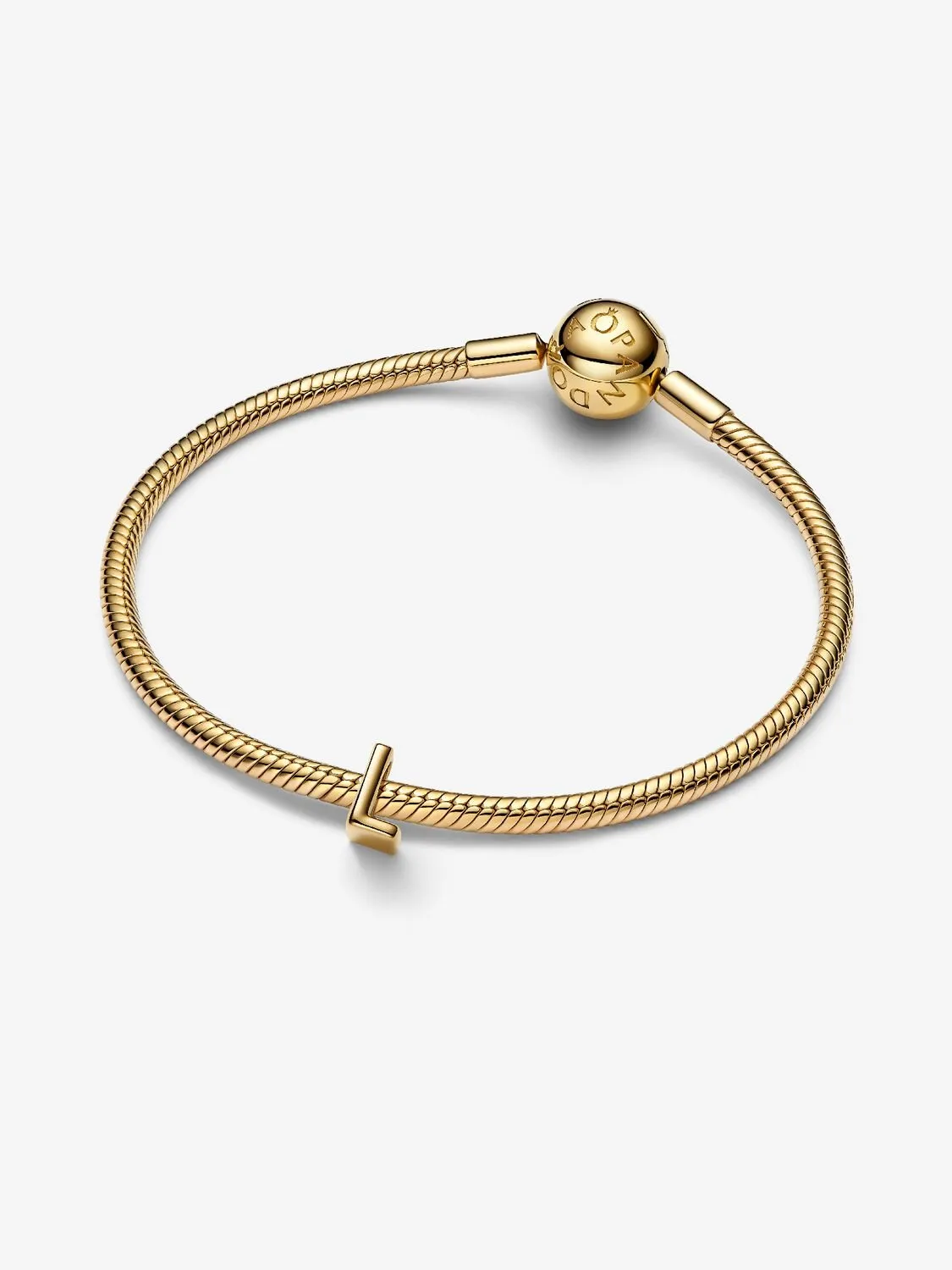 Letter L 14k gold-plated charm
