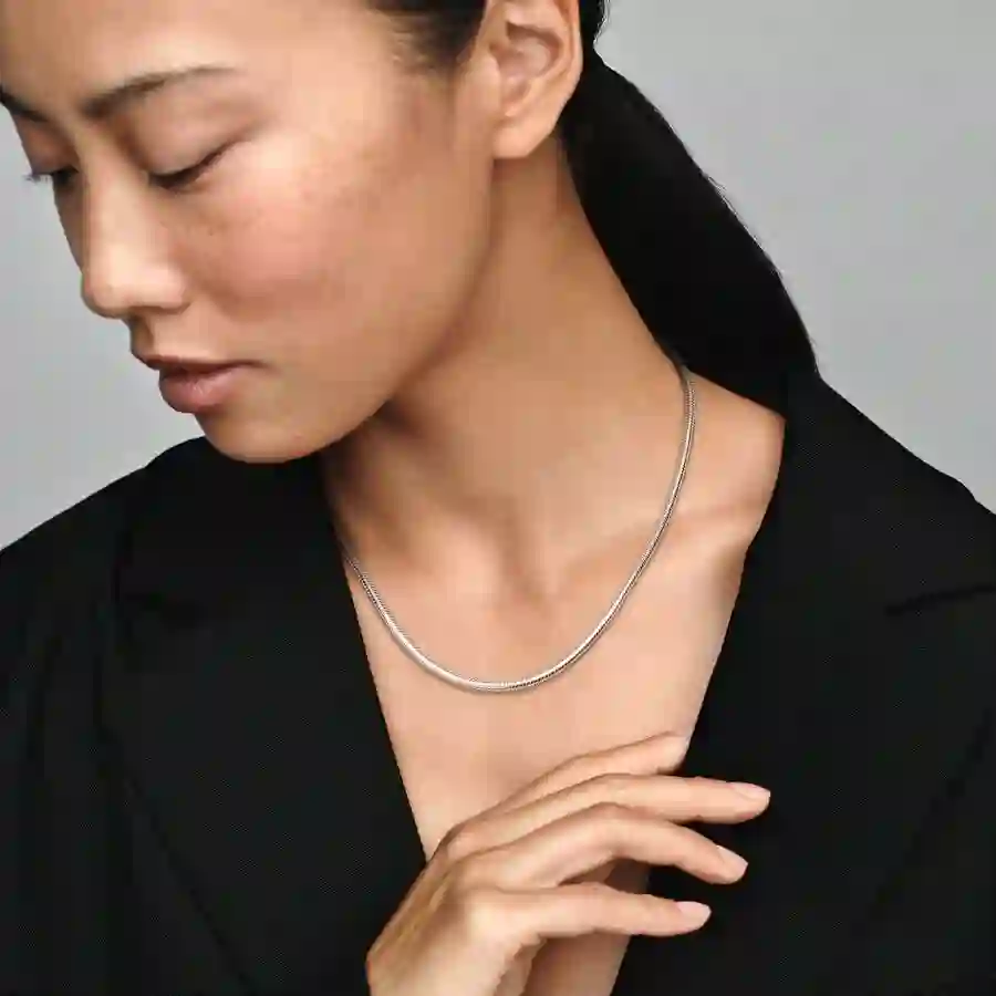 Sterling Silver Necklace / 590742HV-45