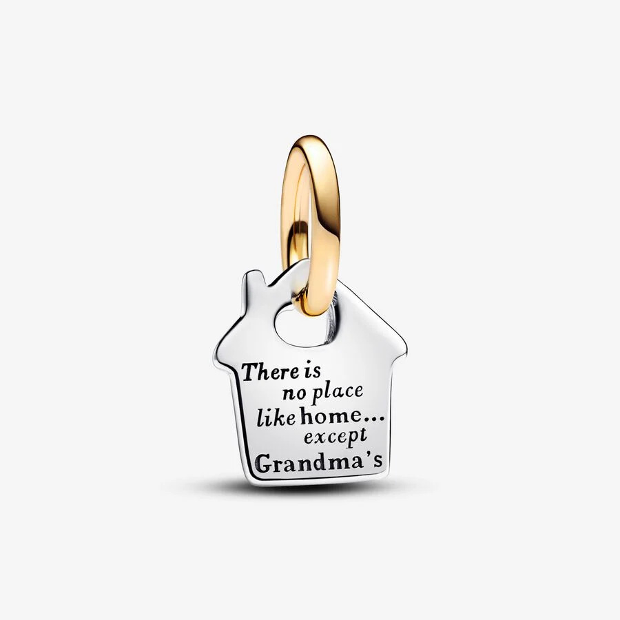 House sterling silver and 14k gold-plated dangle