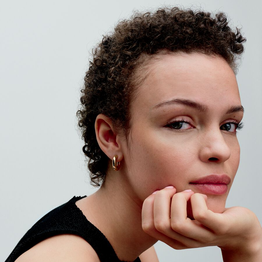 14k Gold-plated hoop earrings