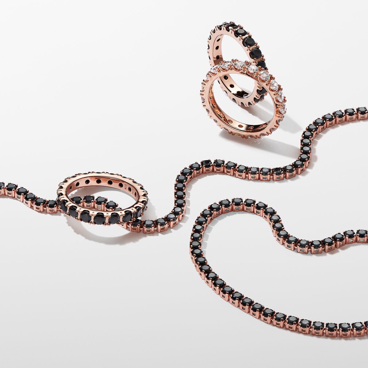 Timeless Rose Gold plated metal blend Ring / 180050C02-54
