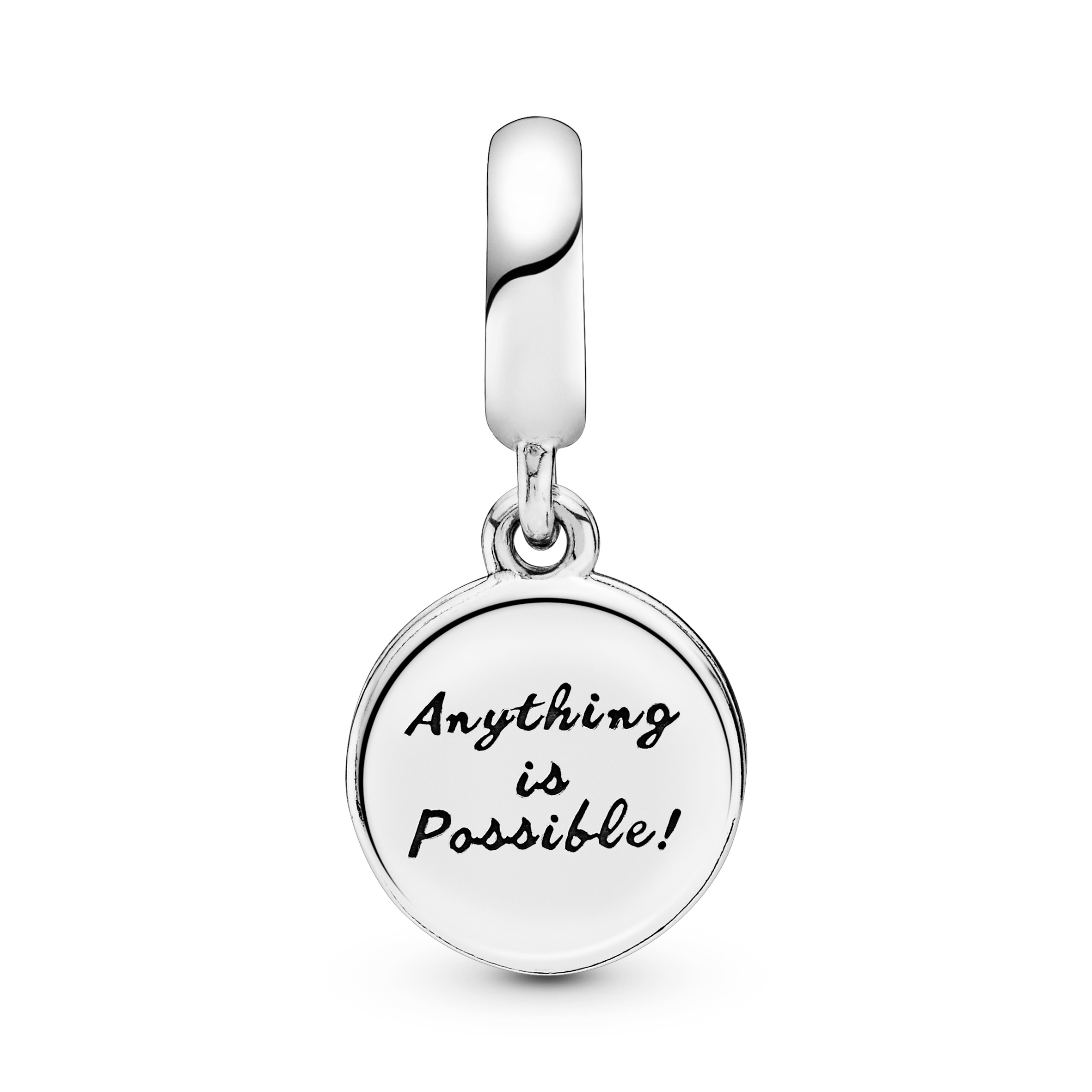 Clover silver dangle with royal green, aqua green crystal and clear cubic zirconia/ 797906NRGMX