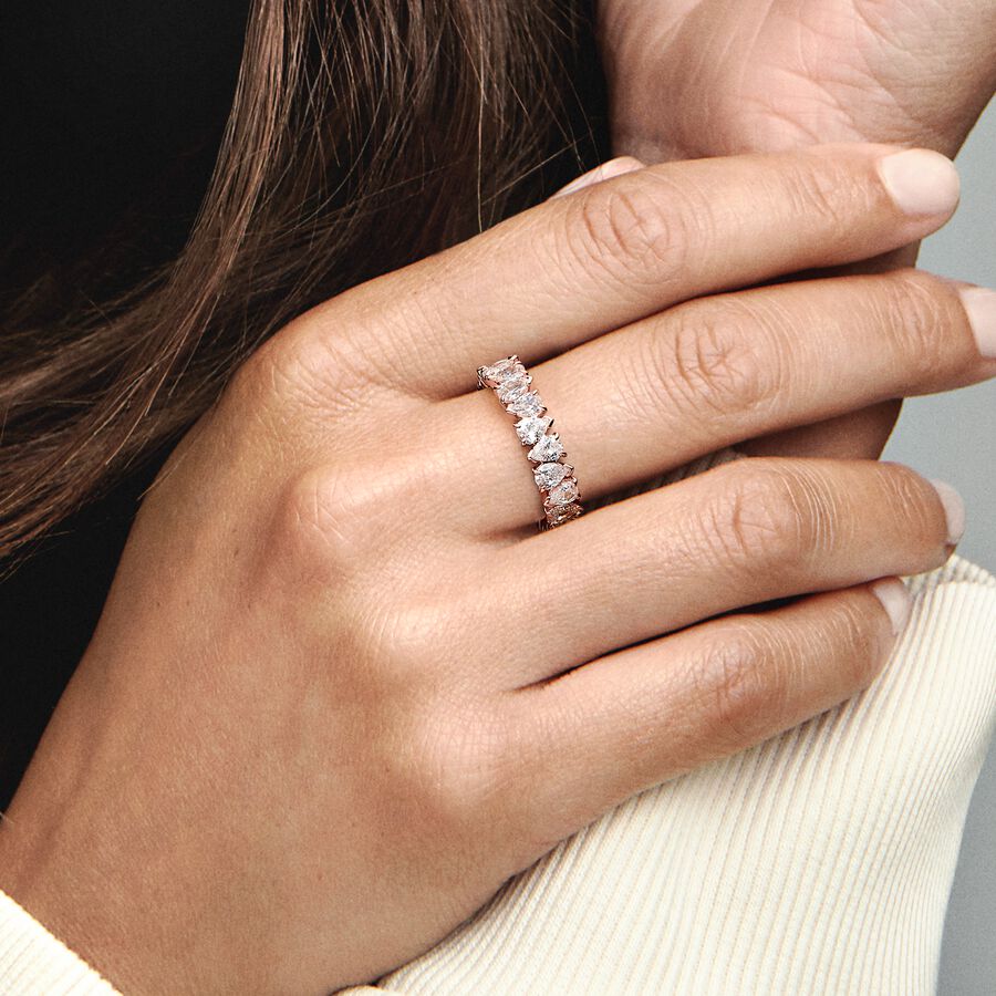 Timeless Rose Gold plated metal blend Ring / 183021C01-54