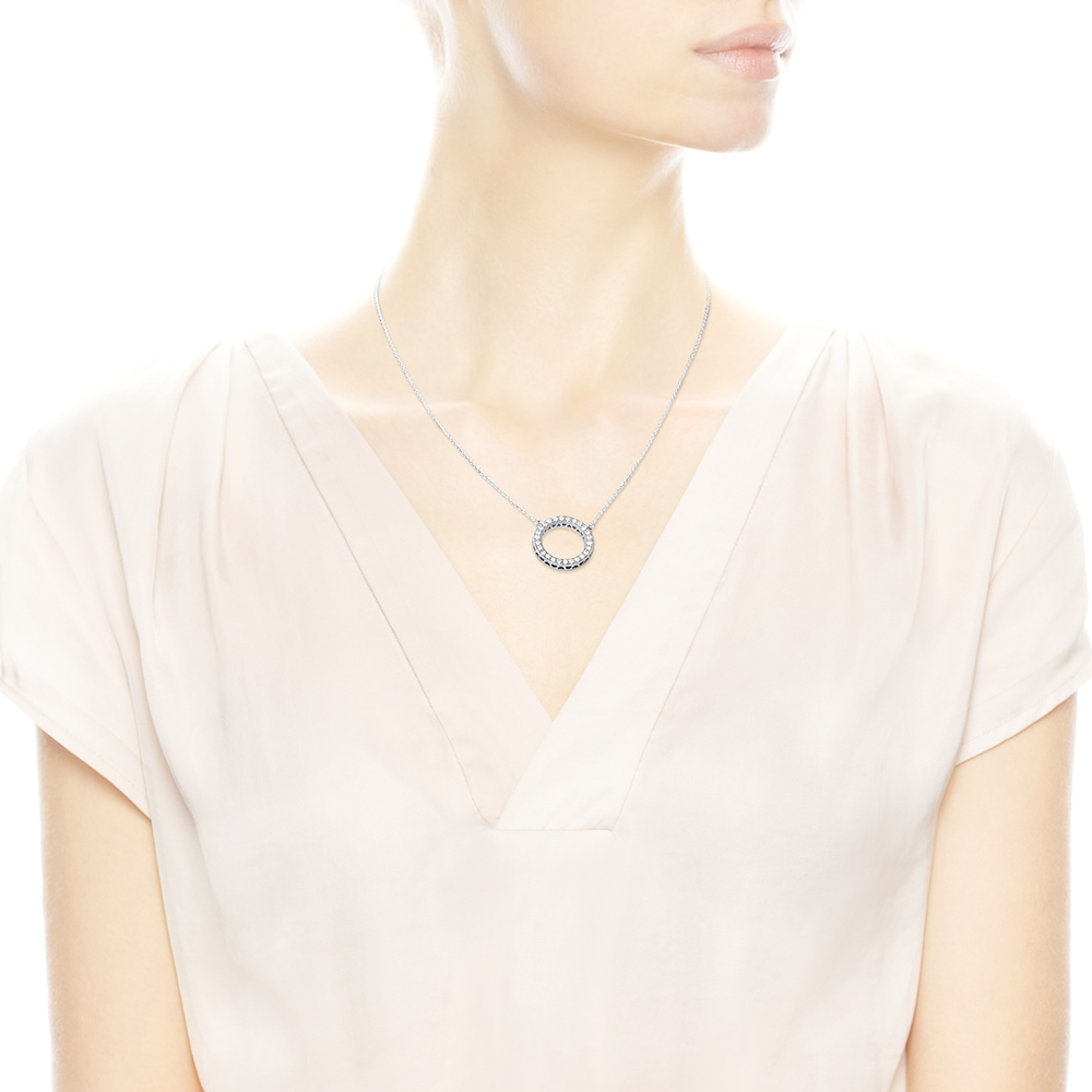 Moments Sterling Silver Necklace / 590514CZ-45