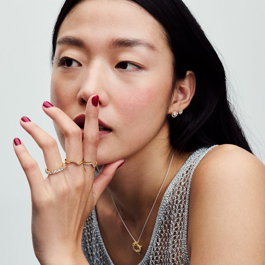 Timeless Gold Plated metal blend Ring / 163095C00-52