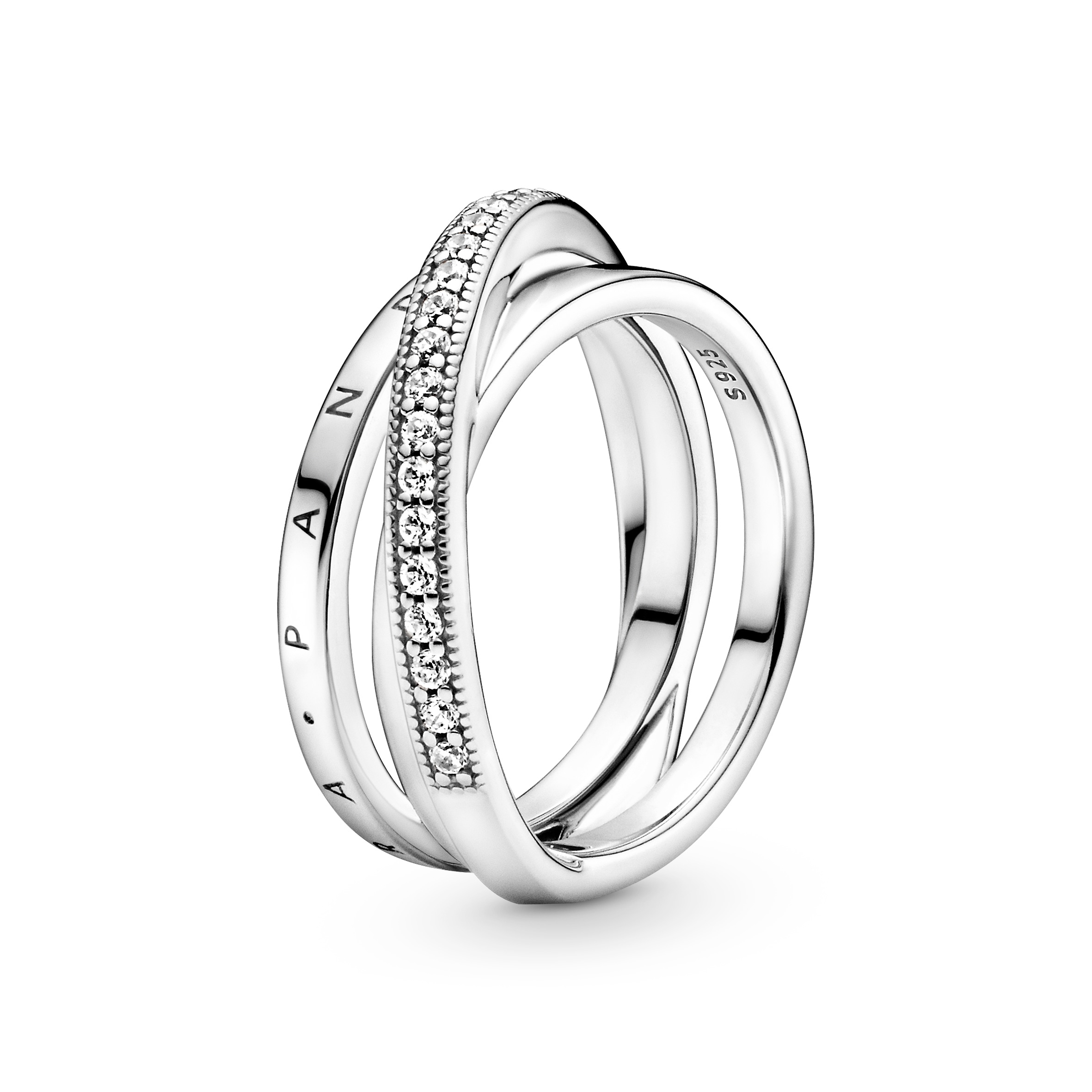 Signature Sterling Silver Ring / 199057C01-56