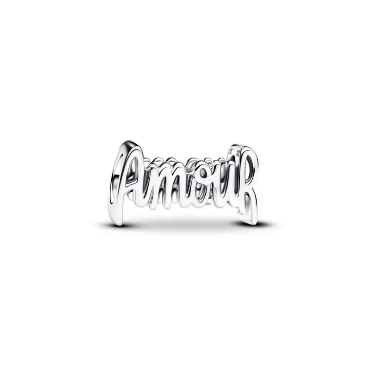 Amour sterling silver charm