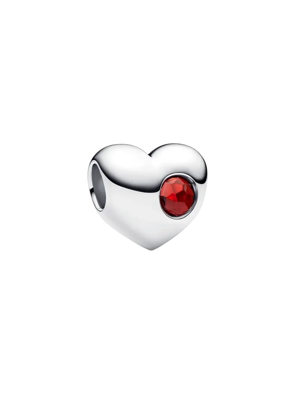 Engravable heart sterling silver charm with salsa 