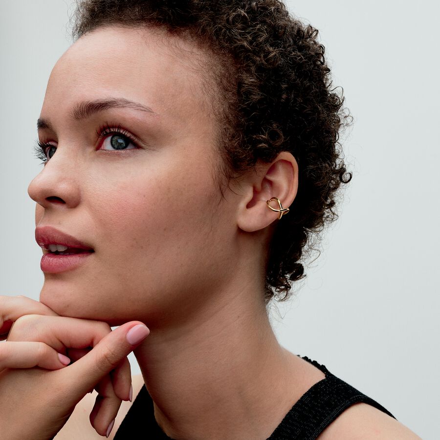 14k Gold-plated cuff earring