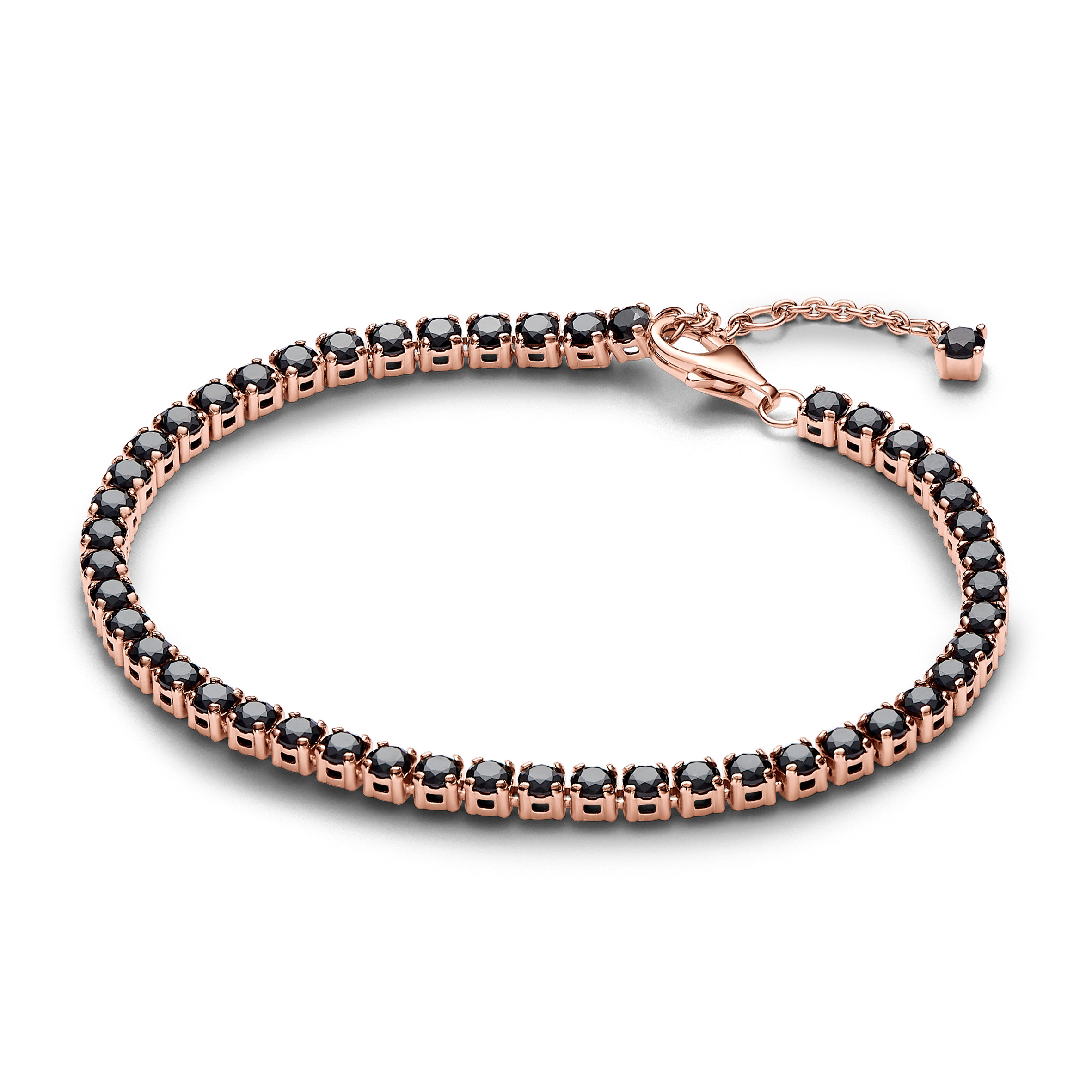 Black Sparkling Tennis Jewelry Set